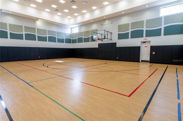 view of basketball court