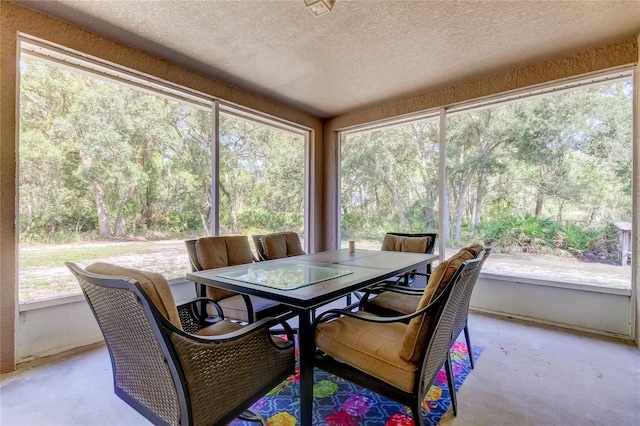 view of sunroom