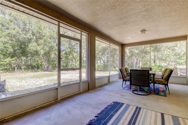 view of sunroom