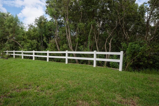 view of gate featuring a yard