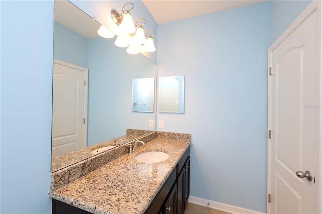 bathroom with vanity