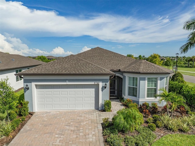 ranch-style house with a garage