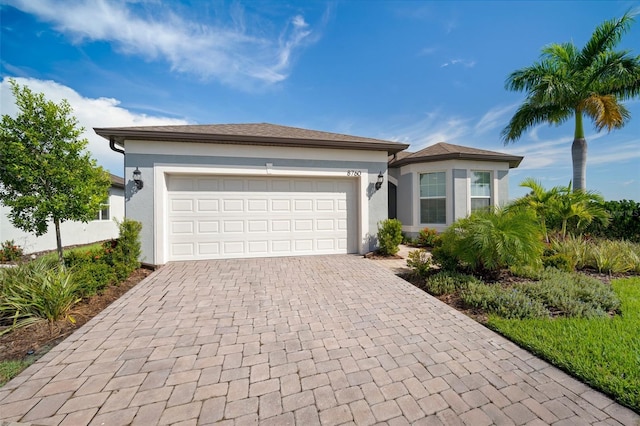 view of front of house featuring a garage