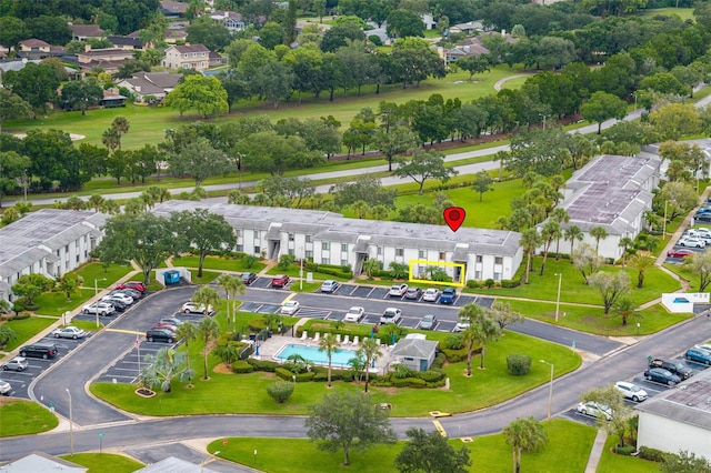 aerial view featuring a residential view