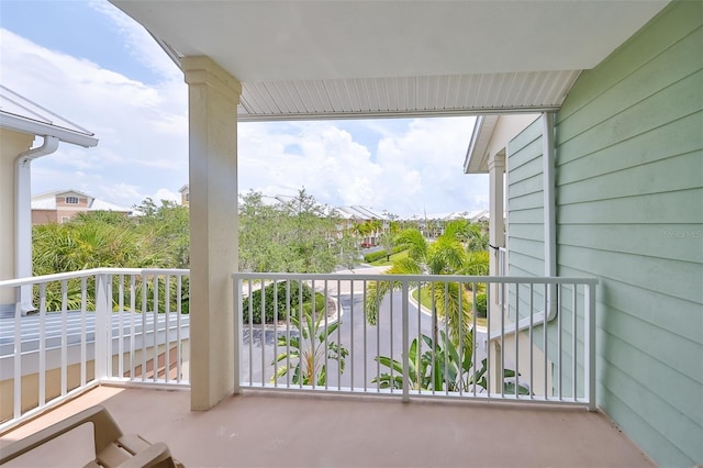 view of balcony