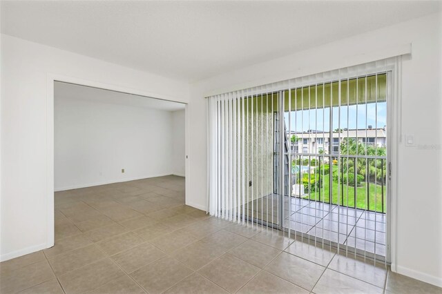 view of tiled empty room