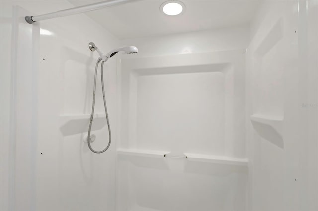 bathroom with a shower