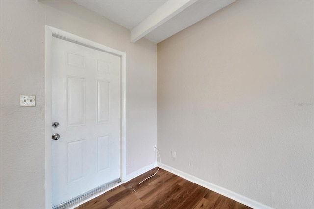 foyer featuring wood-type flooring