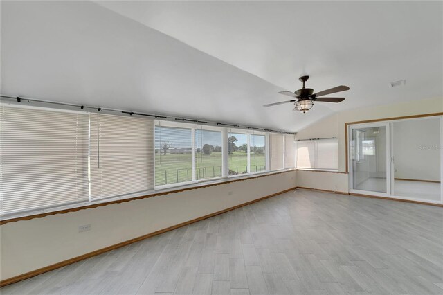 609 Fox Hills Dr, Sun City Center, FL 33573 - unfurnished sunroom with lofted ceiling