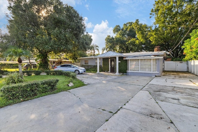 view of ranch-style home