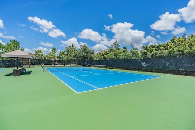 view of tennis court