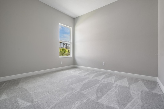 empty room featuring carpet floors