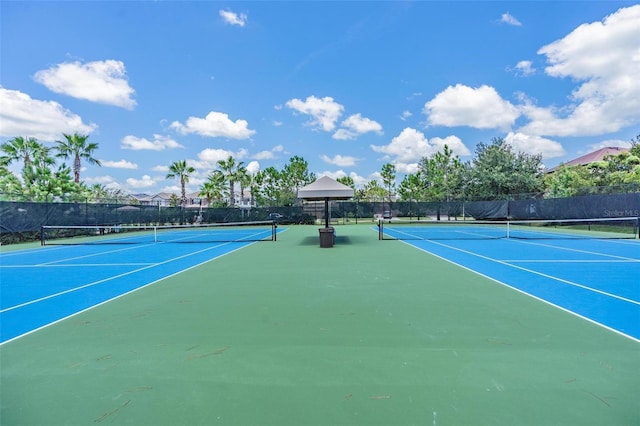 view of tennis court