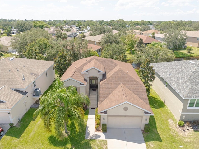 drone / aerial view featuring a residential view