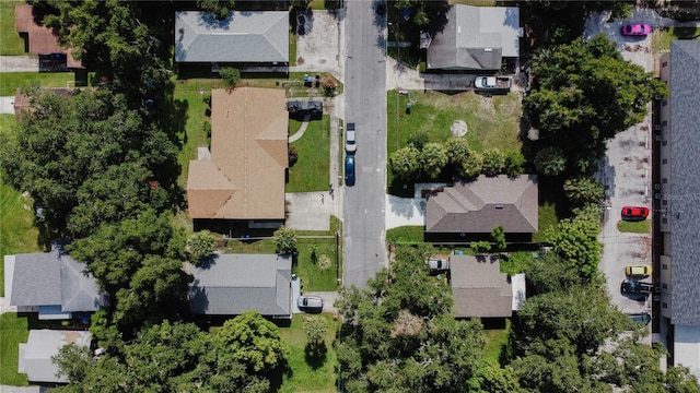 drone / aerial view with a residential view