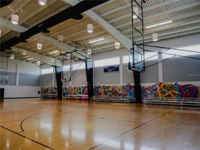 view of basketball court