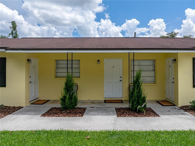 view of front of home