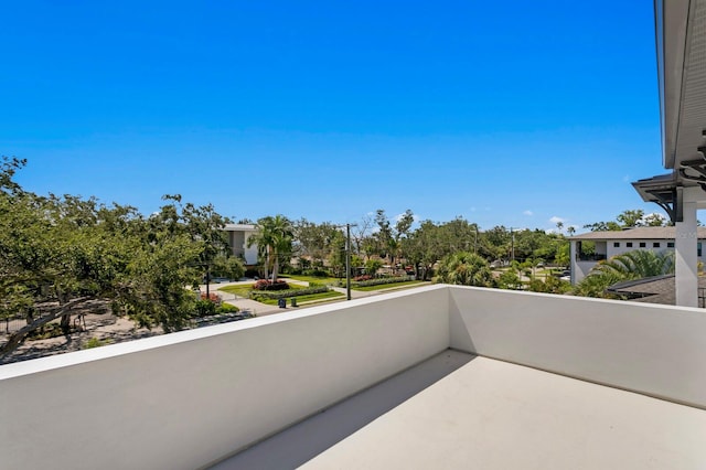 view of balcony