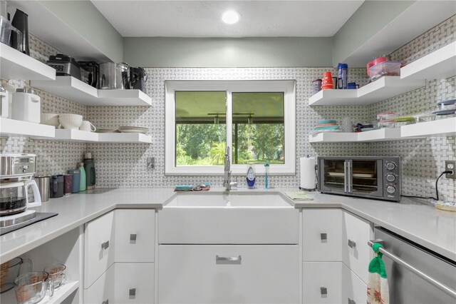 interior space featuring sink