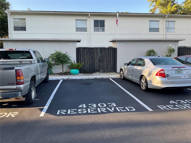 view of car parking