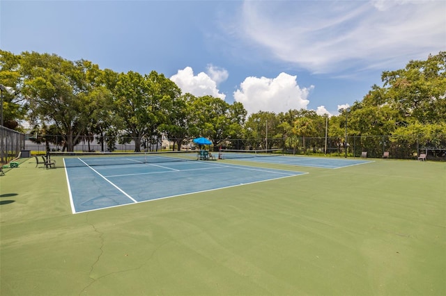 view of sport court