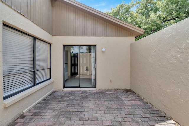 view of patio with fence