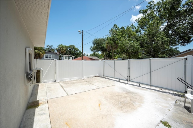 view of patio / terrace with ac unit