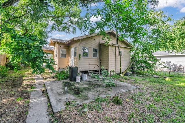 view of back of property