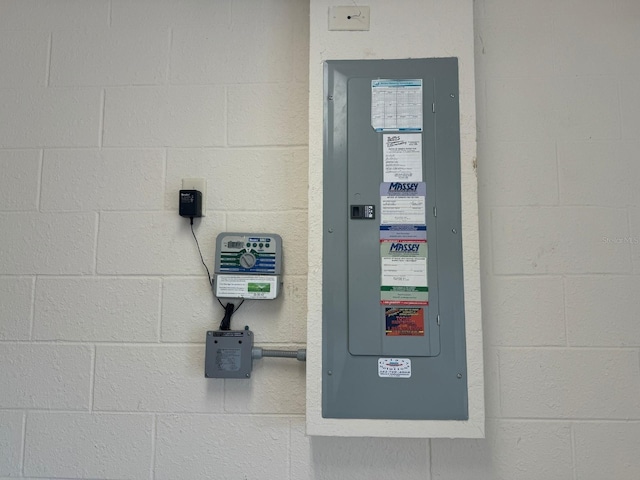 utility room featuring electric panel