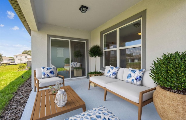 view of patio / terrace with outdoor lounge area