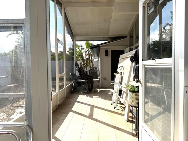 view of sunroom / solarium