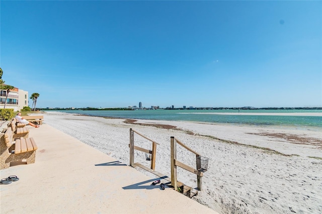 water view featuring a view of the beach