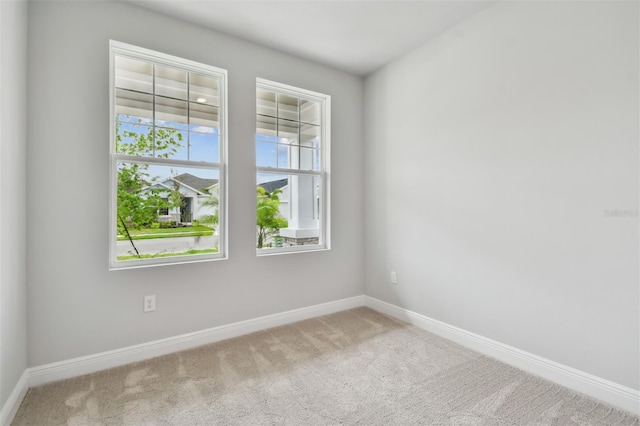 view of carpeted empty room