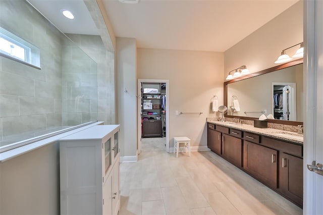 bathroom with vanity