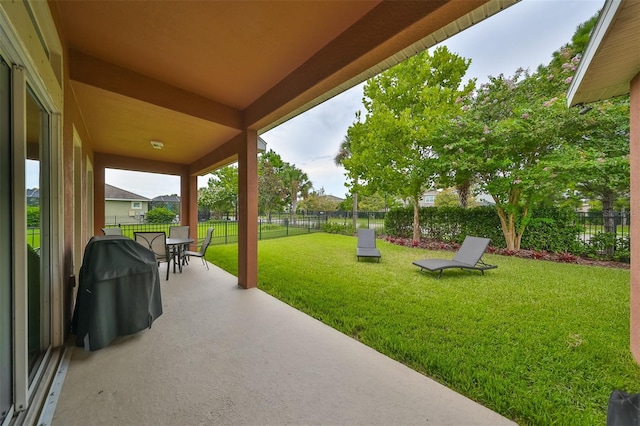 view of patio / terrace with grilling area