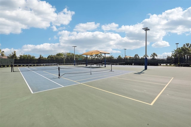 view of tennis court