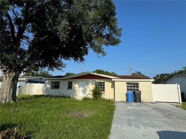 view of ranch-style home