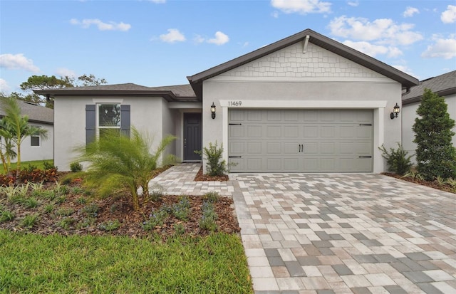 ranch-style house with a garage