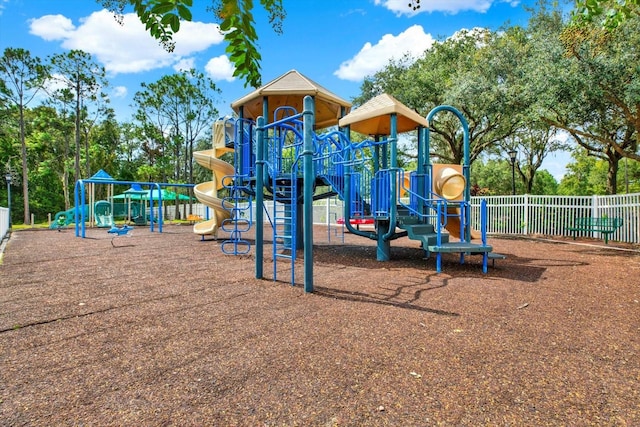 view of jungle gym