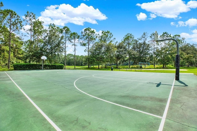 view of basketball court