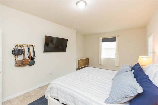 view of tiled bedroom