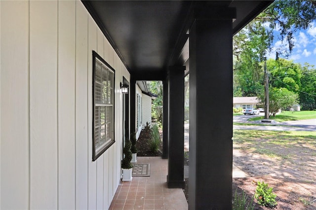 view of patio / terrace featuring covered porch