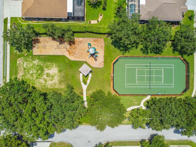 birds eye view of property