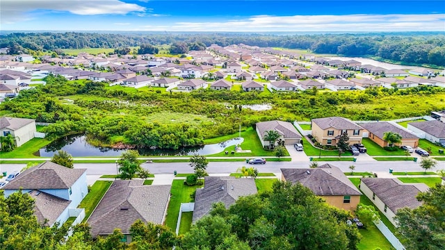 aerial view featuring a residential view