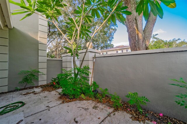 view of yard with a patio