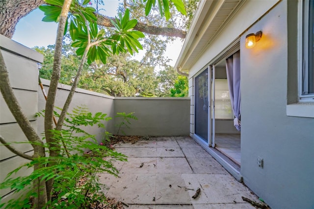 view of patio / terrace with a fenced backyard