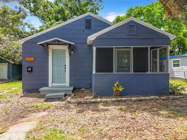 view of bungalow-style home