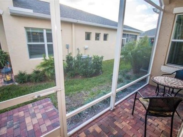 view of sunroom