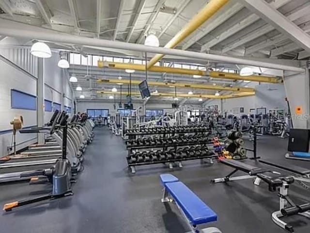 view of exercise room