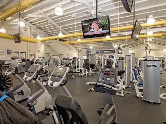 view of workout area